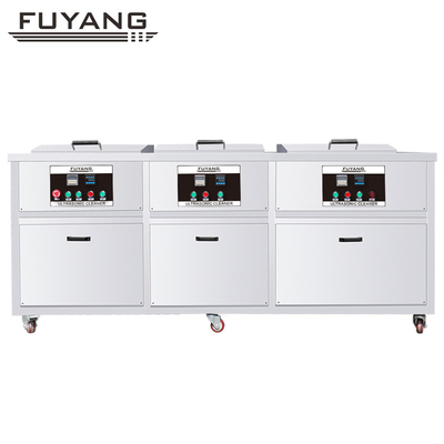 Building Material Shops FUYANG Industrial Ultrasonic Cleaner Ultrasonic Cleaner with 61L Three Tanks for Filter Cleaning Drying